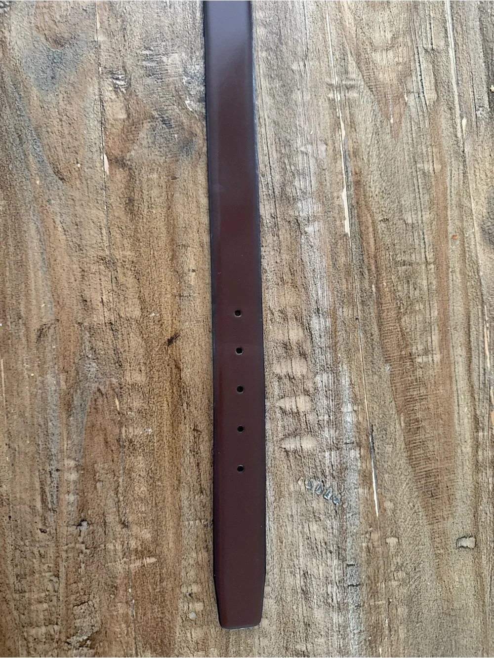 Cole Haan Brown and dark brown reversable Leather Belt with Silver-Tone Buckle